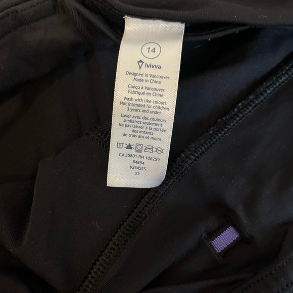 BLACK IVIVVA ACTIVEWEAR! Size 14, never worn :) - Picture 3 of 4
